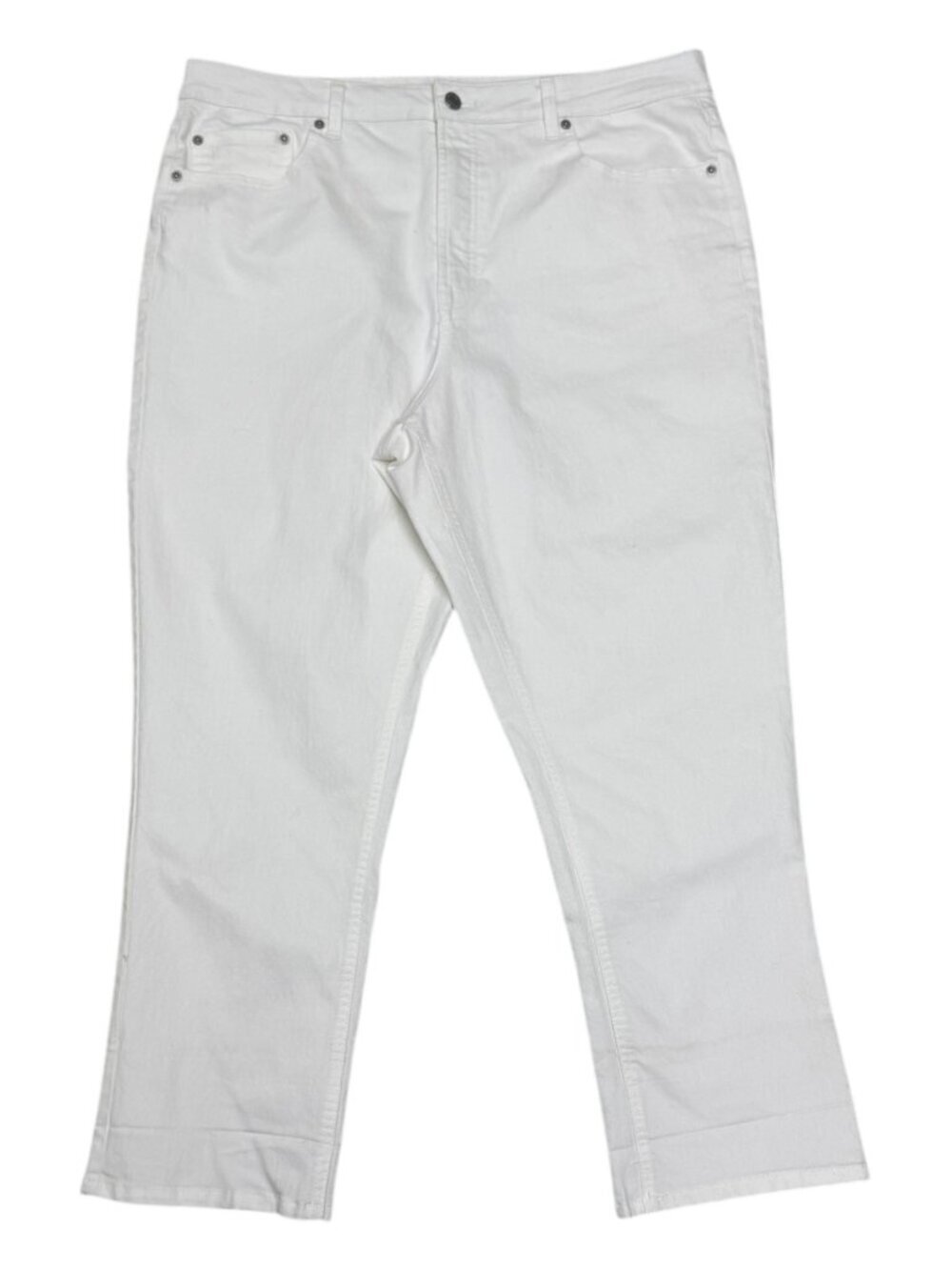 FRYE Leathers White Denim Designer Jeans Pants Womens 16